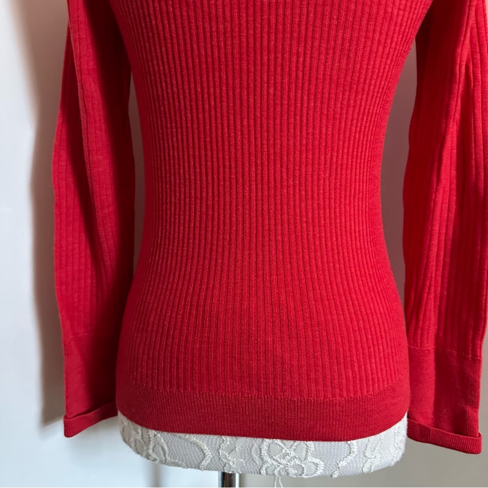 Tory Burch Shrunken Simone Merino Wool Cardigan sz S - Picture 10 of 12
